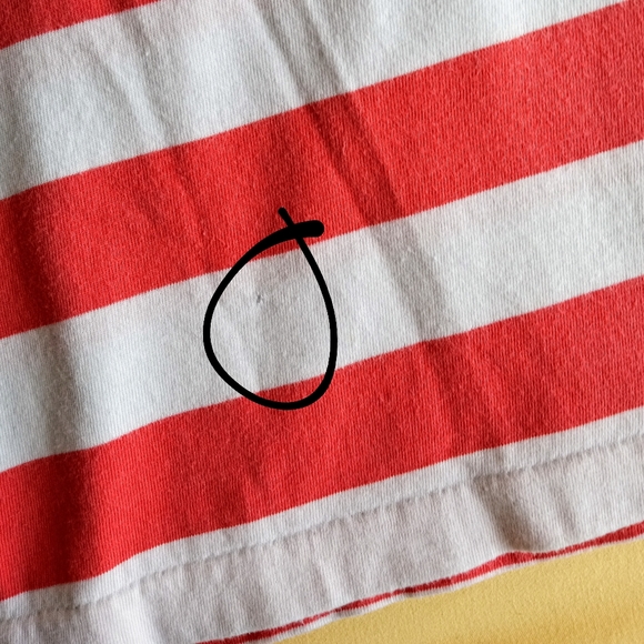 Stripped Orange Ralph Lauren T-shirt - Picture 3 of 4